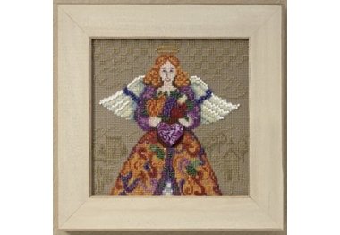 вышивка гладью JS300103 Осенний ангел. Набор для вышивки в смешанной технике Mill Hill