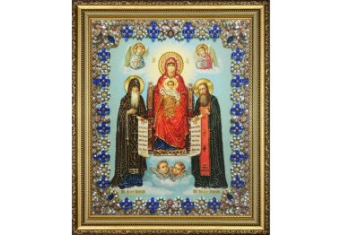  Набор для вышивки бисером Икона Божией Матери Свенская-Печерская Р-427 ТМ Картины бисером