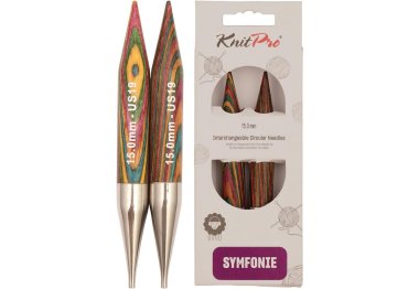 20414 Спиці знімні Symfonie Wood KnitPro, 15.00 мм