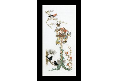 1065 Bird Table Linen. Набор для вышивки крестом Thea Gouverneur