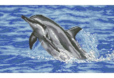 алмазна вишивка dm-365 Дельфін. Набір в алмазній техніці  Алмазна Мозаїка