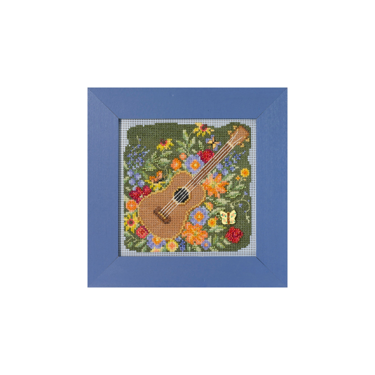 MH142316 Праздничная гитара. Набор для вышивки в смешанной технике Mill Hill - 1