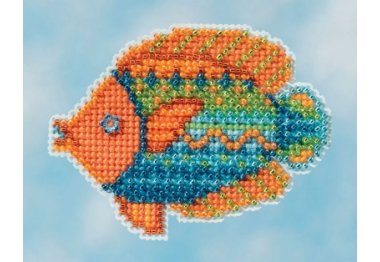 вышивка гладью MH181613 Маскарадная рыбка. Набор для вышивки в смешанной технике Mill Hill