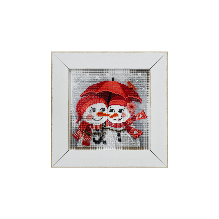 MH142235 Засніжене кохання. Набір для вишивки в змішаній техниці Mill Hill - 1