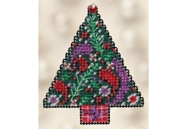 вышивка гладью MH182303 Елка Пейсли. Набор для вышивки в смешанной технике Mill Hill