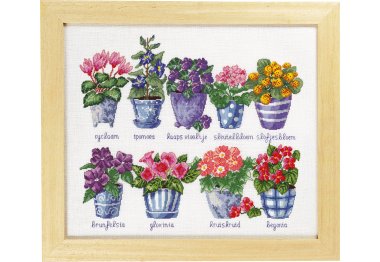  70-3440 Квіти. Набір для вишивання хрестом PERMIN