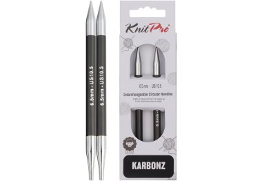 спицы для вязания 41310 Спицы съемные Karbonz KnitPro 6.50 мм спицы для вязания 41310 Спицы съемные Karbonz KnitPro 6.50 мм