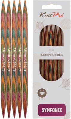 20146 Спиці шкарпеткові Symfonie Wood KnitPro, 15 см, 7.00 мм - 1