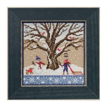 MH171711 Зимовий дуб. Набір для вишивки в змішаній техніці Mill Hill - 1