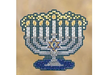 вышивка гладью MH181833 Менора. Набор для вышивки в смешанной технике Mill Hill
