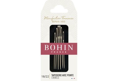 голки для вишивання 00936 Chenille №24 (6 шт) Набір голок для вишивки стрічками Bohin