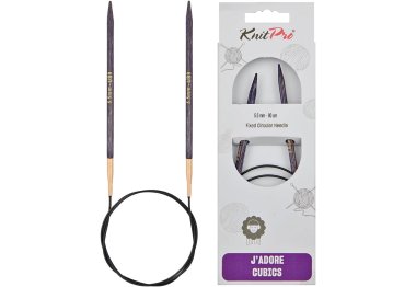 спицы для вязания 19078 Спицы круговые J'adore Cubics KnitPro 80 см, 5.50мм спицы для вязания 19078 Спицы круговые J'adore Cubics KnitPro 80 см, 5.50мм