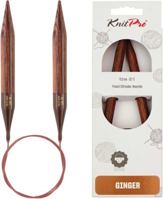 31118 Спицы круговые Ginger KnitPro, 100 см, 10.00 мм - 1 31118 Спицы круговые Ginger KnitPro, 100 см, 10.00 мм - 1
