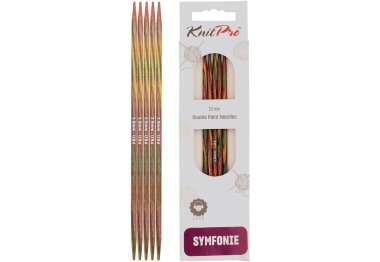 спиці для в'язання 20120 Спиці шкарпеткові Symfonie Wood KnitPro, 15 см, 3.50 мм