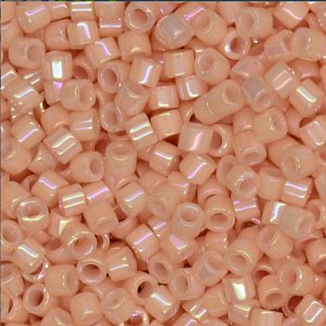 DB-207-1 Бісер Miyuki Delica Beads 11/0 (натуральний персиковий з райдужним напиленням) - 1
