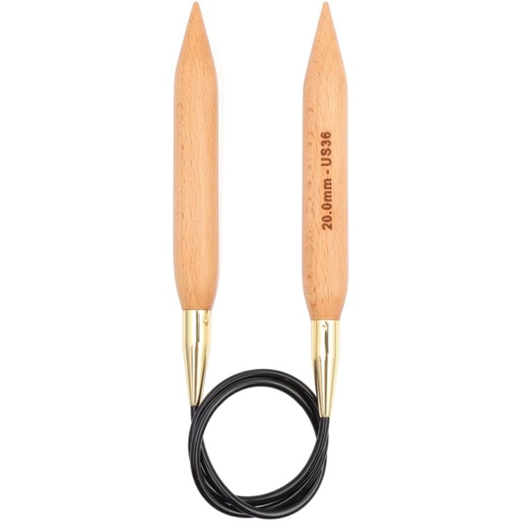 35350 Спицы круговые Jumbo Birch KnitPro, 100 см, 20.00 мм - 1 35350 Спицы круговые Jumbo Birch KnitPro, 100 см, 20.00 мм - 1