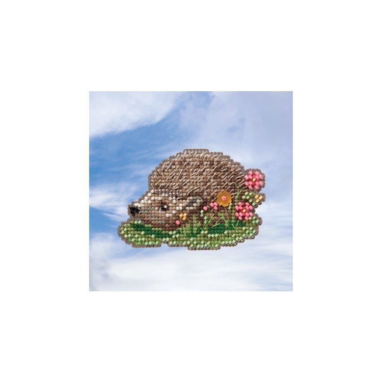 MH181913 Ежик. Набор для вышивки в смешанной технике Mill Hill - 1