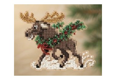 вышивка гладью MH181303 Веселый лось. Набор для вышивки в смешанной технике Mill Hill