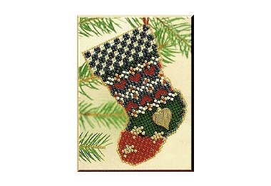 вышивка гладью MHCS1 Чулок. Набор для вышивки в смешанной технике Mill Hill