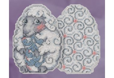 вишивка гладдю JS181815 Овечка. Набір для вишивки в змішаній техніці Mill Hill