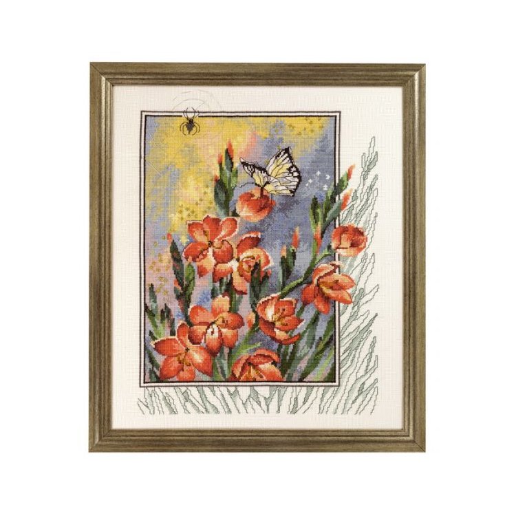 70-4180 Павучок в квітах. Набір для вишивання хрестом PERMIN - 1