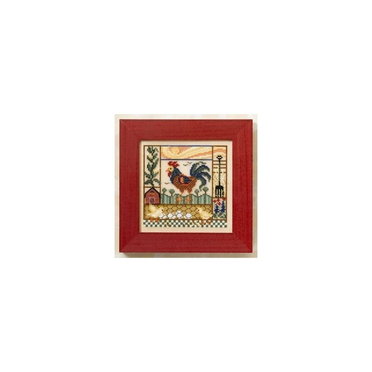 MH148106 Утро во дворе. Набор для вышивки в смешанной технике Mill Hill - 1