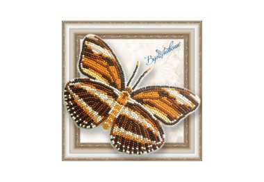  BGP-050 3D Метелик Dryadula Phaetusa. Набір для вишивки бісером ТМ Вдохновение
