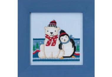 вышивка гладью DM301716 Полярный мир. Набор для вышивки в смешанной технике Mill Hill