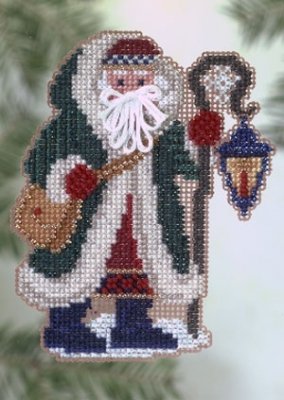 MHPS21 Льодовик Санта. Набір для вишивки в змішаній техниці Mill Hill - 1