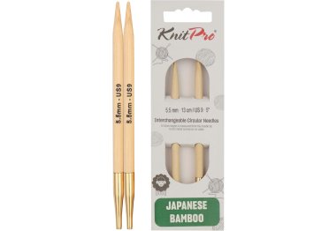 спицы для вязания 22406 Спицы съемные Bamboo KnitPro, 5.50 мм