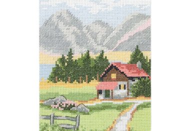  Будиночок в Альпах. Набір для вишивки хрестиком арт. AK128