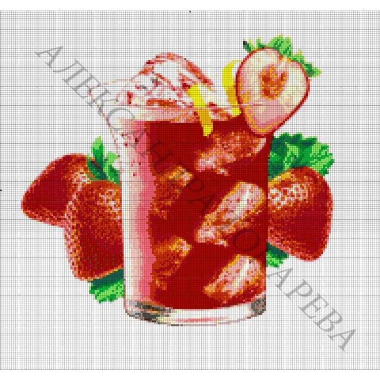 33-1295-НК Коктейль. Набор Для вышивки бисером ТМ Токарева А. - 1