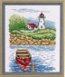 92-9418 Маяк (Lighthouse &amp; skiff. Набір для вишивання хрестом PERMIN - 1