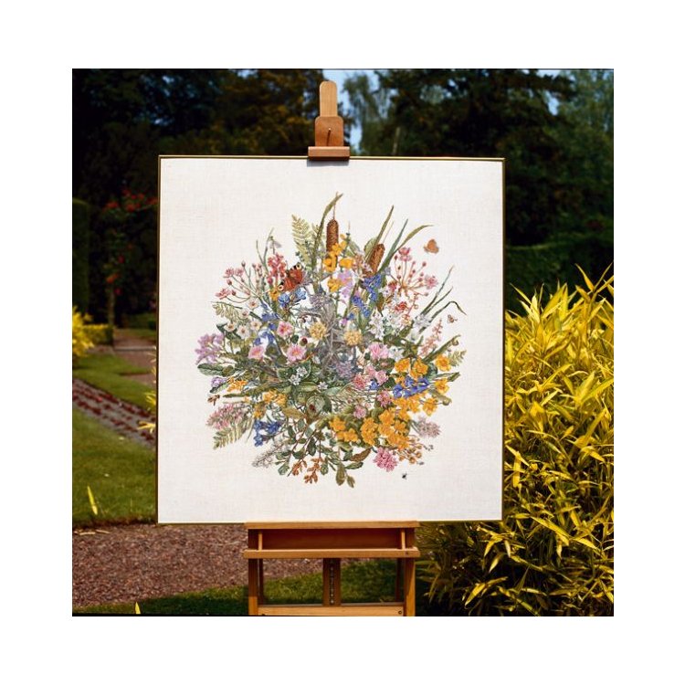 70-7300 Водяні лілії в подарунковій коробці. Набір для вишивання хрестом PERMIN - 1