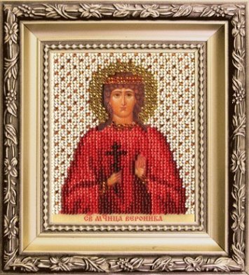 Б-1215 Икона святая мученица Вероника Набор для вышивки бисером - 1