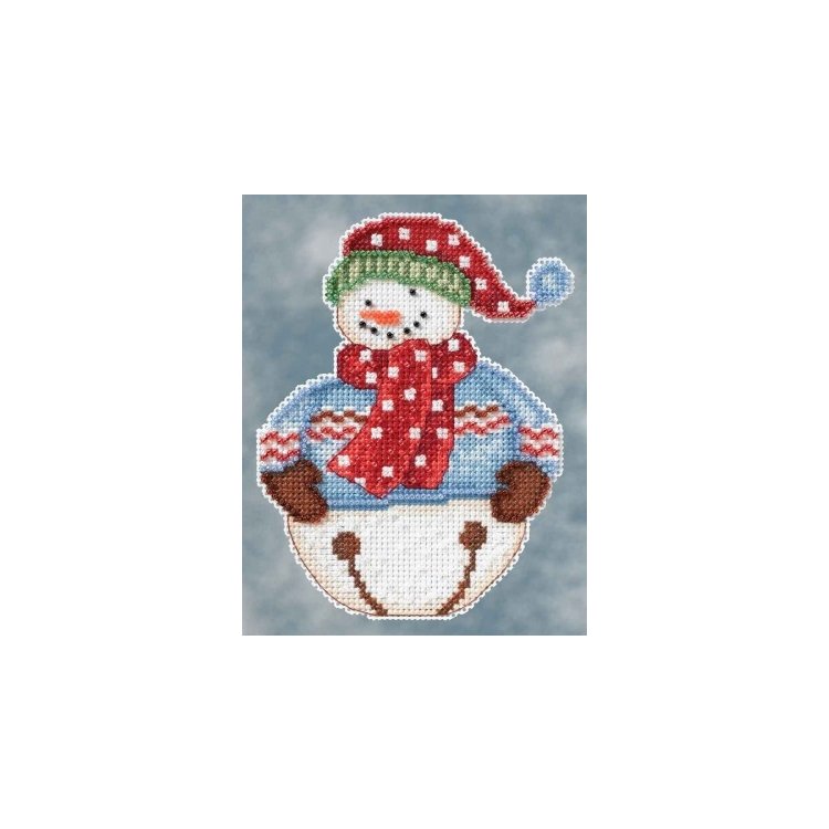 DM204101 Сніговик. Набір для вишивки в змішаній техніці Mill Hill - 1