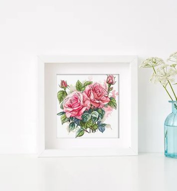 Набір для вишивки хрестиком L8093 Pink Bloom. Letistitch - 1