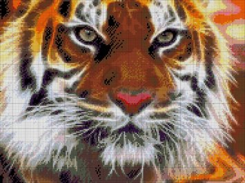 33-0910-НА Амурский тигр. Набор Для вышивки бисером ТМ Токарева А. - 1 33-0910-НА Амурский тигр. Набор Для вышивки бисером ТМ Токарева А. - 1