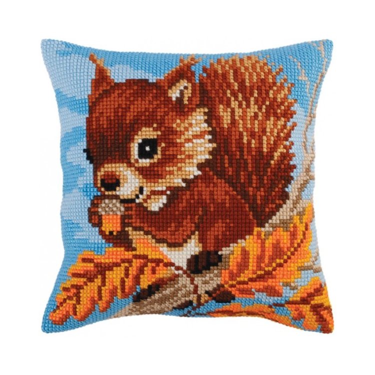 5270 Squirrel with a nut. Набір для вишивки хрестиком Collection D'Art - 1