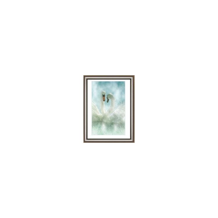 КС-1039 Білі лебеді Набір картина стразами - 1