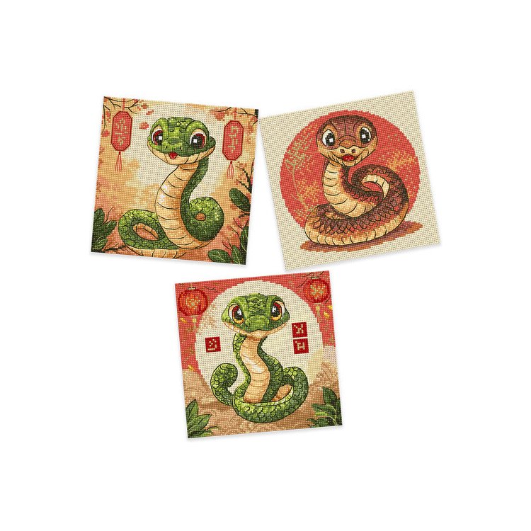 Набор для вышивки крестом L9926 Snakes. Letistitch - 1