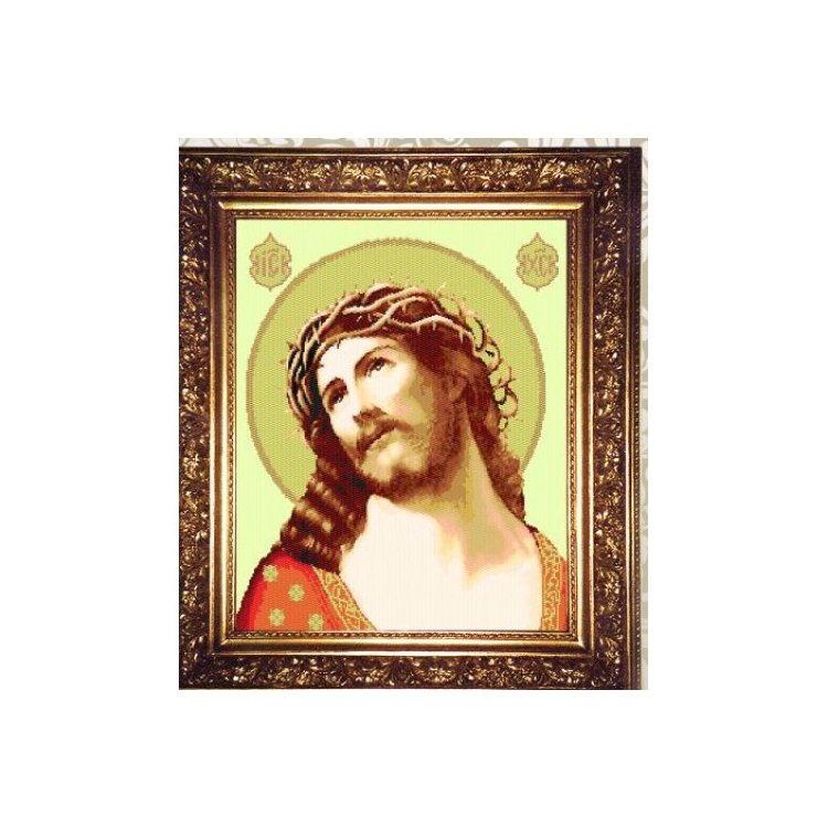 NMR017 Иисус Христос в терновом венце. Набор мозаичного бисероплетения - 1