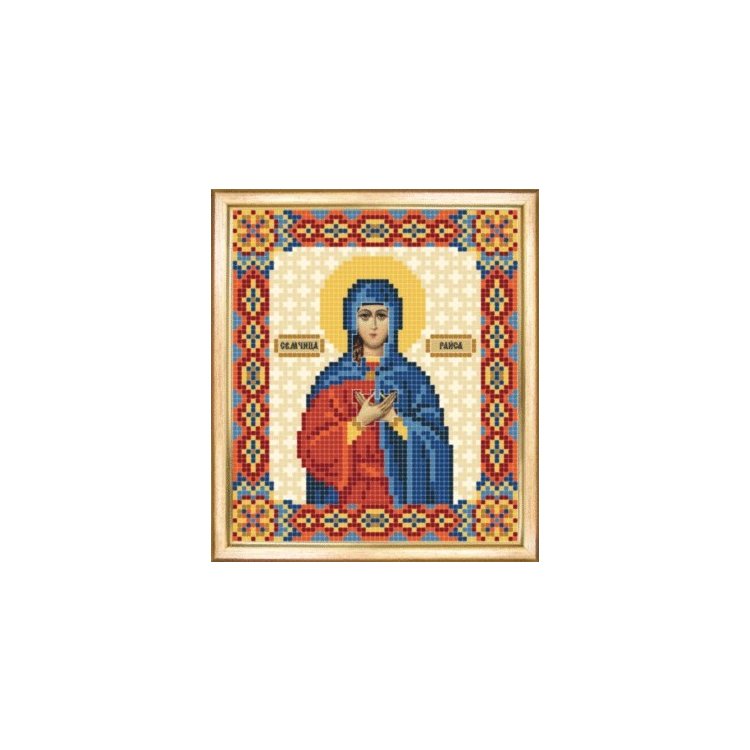 СБІ-080 Іменна ікона свята мучениця Раїса. Схема для вишивки бісером - 1