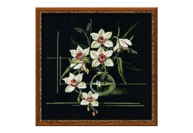  0941 Белая орхидея. Набор для вышивки крестом Риолис