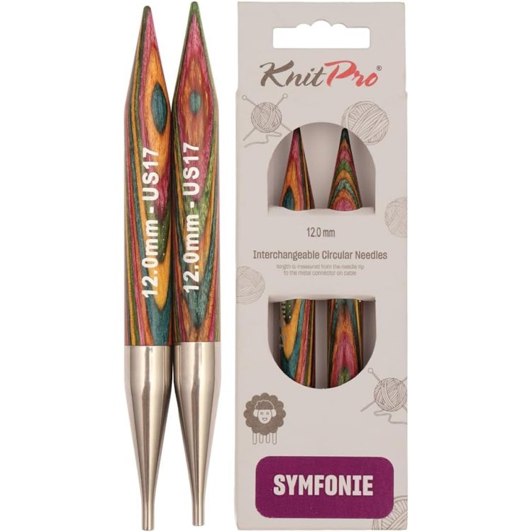 20412 Спицы съемные Symfonie Wood KnitPro, 12.00 мм - 1