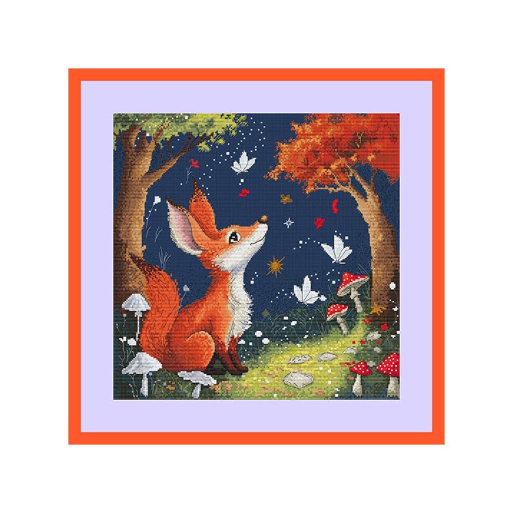 Набор для вышивки крестом Заколдованый лис Ksenya project 10-004 - 1