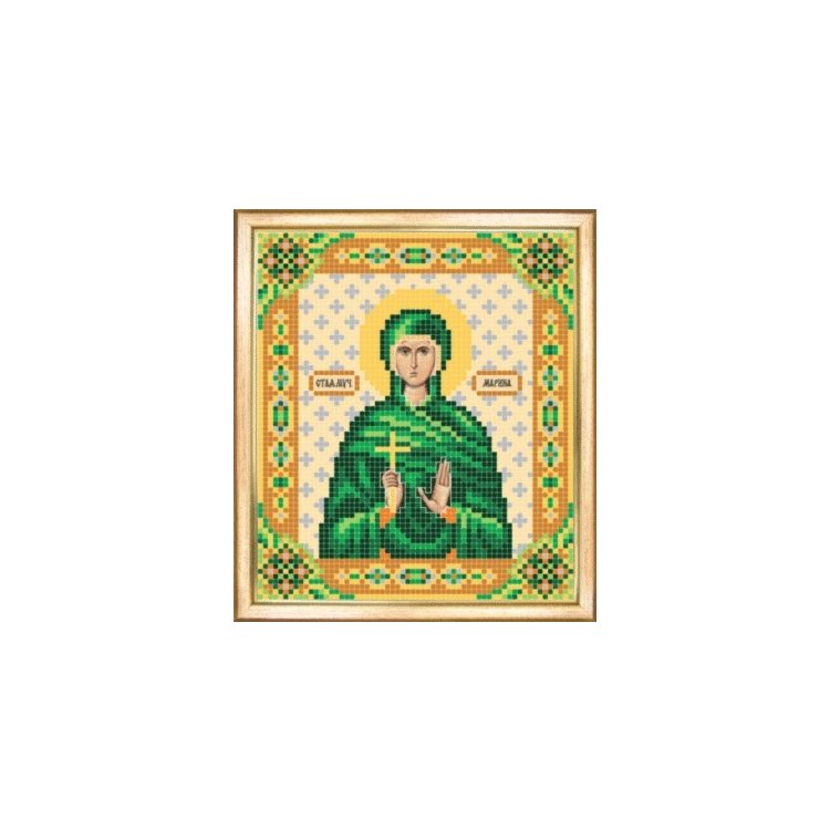 СБИ-038 Именная икона святая мученица Марина. Схема для вышивания бисером - 1