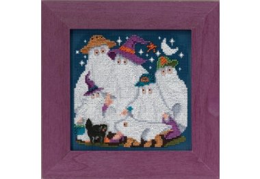 вышивка гладью MH145203 Семья призраков. Набор для вышивки в смешанной технике Mill Hill