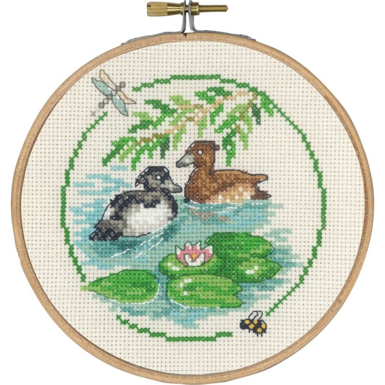 13-0440 Гуси (Ducks. Набор для вышивания крестом PERMIN - 1