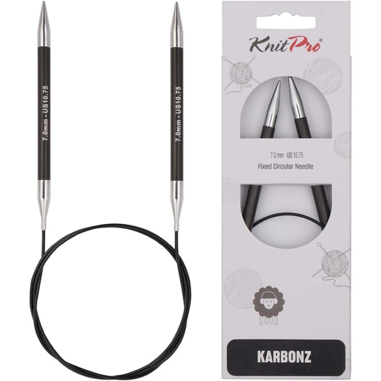 41215 Спицы круговые Karbonz KnitPro 100 см 7.00 мм - 1